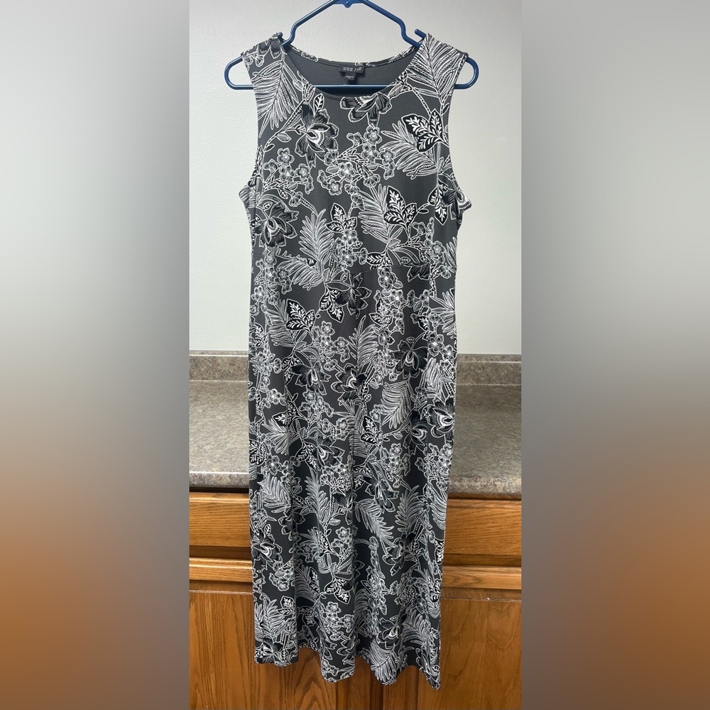 Black and White Patterned Dress